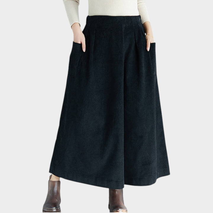 Corduroy Culottes | High Waist Palazzo Pants
