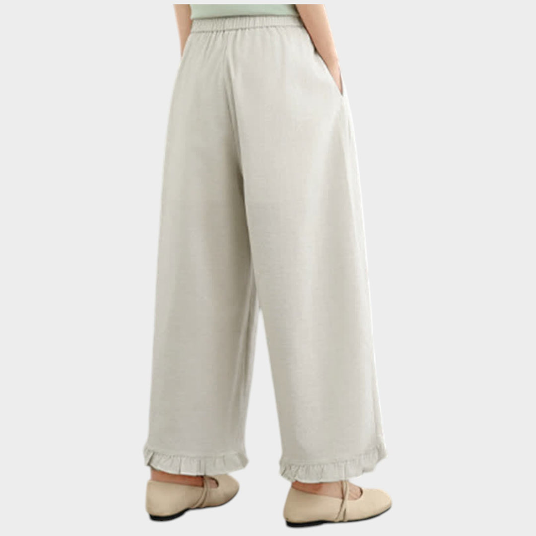 High-Rise Wide Leg Trousers | Relaxed Fit Pants
