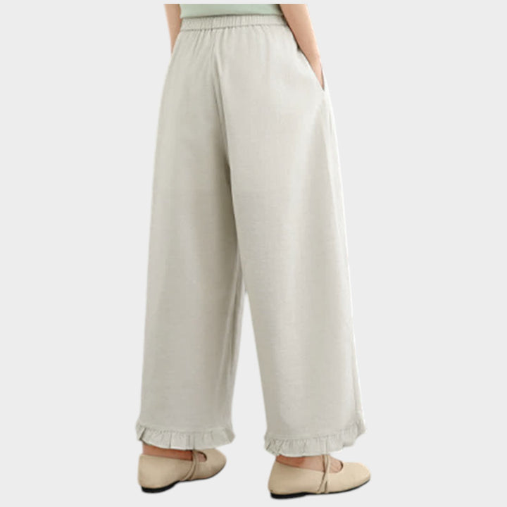 High-Rise Wide Leg Trousers | Relaxed Fit Pants