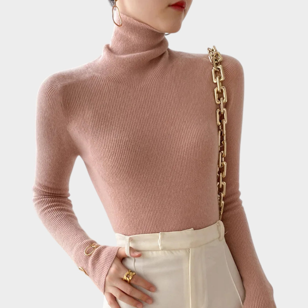 Cashmere Ribbed | Turtleneck Sweater