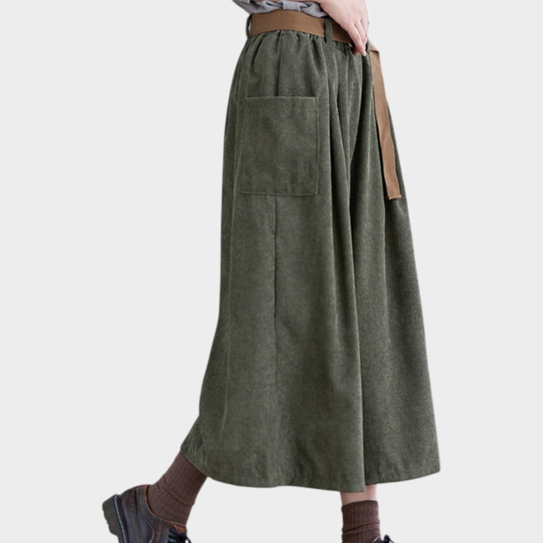 Corduroy Culottes | High Waist Wide Leg Trousers