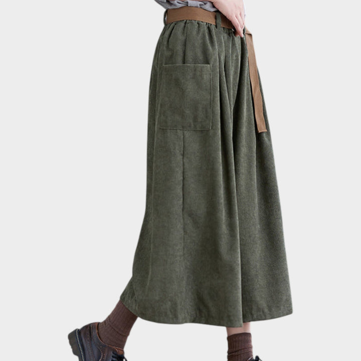 Corduroy Culottes | High Waist Wide Leg Trousers