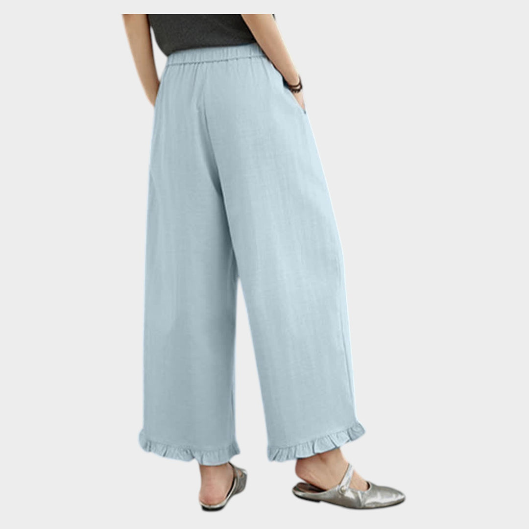 High-Rise Wide Leg Trousers | Relaxed Fit Pants