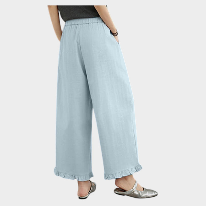 High-Rise Wide Leg Trousers | Relaxed Fit Pants