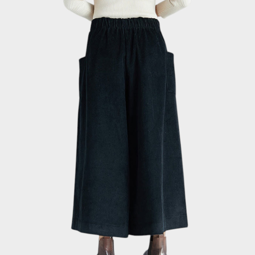 Corduroy Culottes | High Waist Palazzo Pants