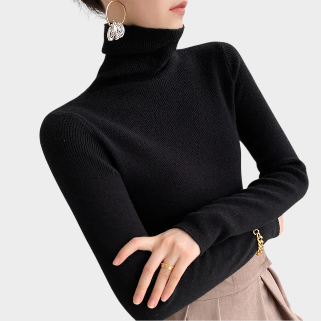 Cashmere Ribbed | Turtleneck Sweater