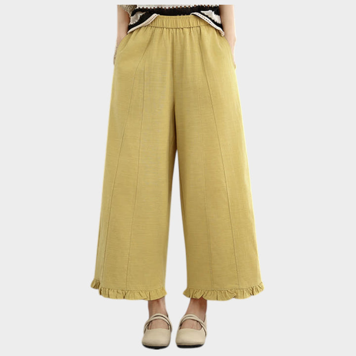 High-Rise Wide Leg Trousers | Relaxed Fit Pants