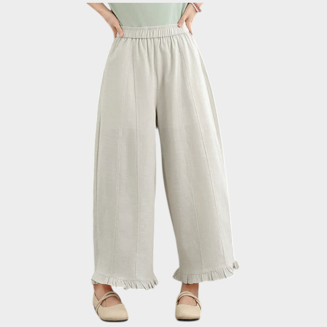 High-Rise Wide Leg Trousers | Relaxed Fit Pants