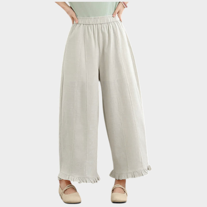 High-Rise Wide Leg Trousers | Relaxed Fit Pants