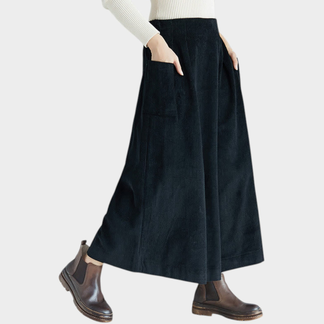 Corduroy Culottes | High Waist Palazzo Pants