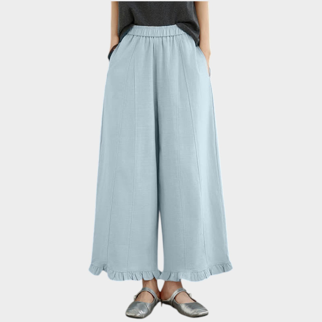 High-Rise Wide Leg Trousers | Relaxed Fit Pants