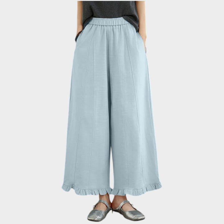 High-Rise Wide Leg Trousers | Relaxed Fit Pants