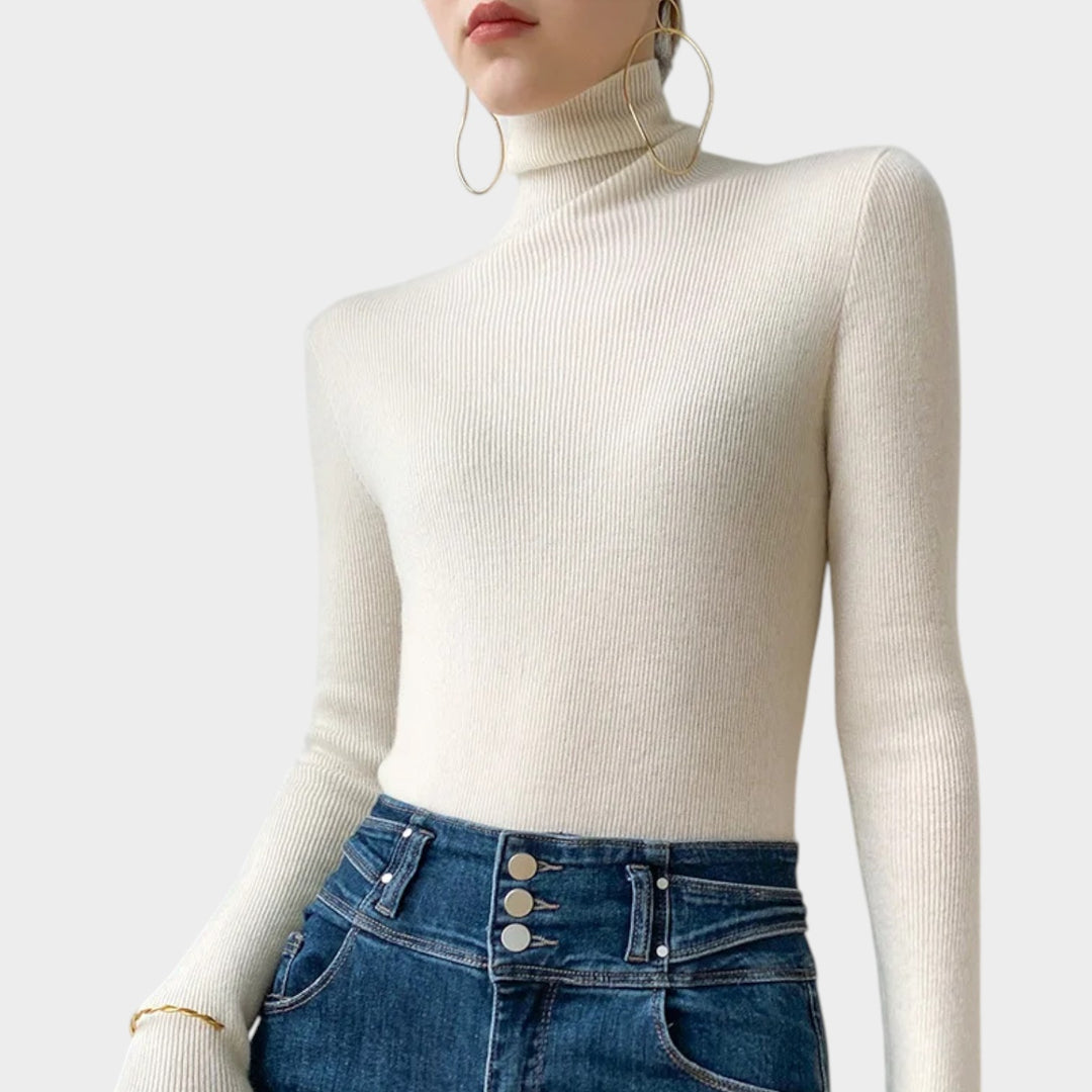 Cashmere Ribbed | Turtleneck Sweater