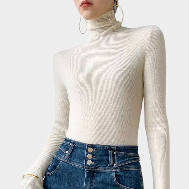 Cashmere Ribbed | Turtleneck Sweater