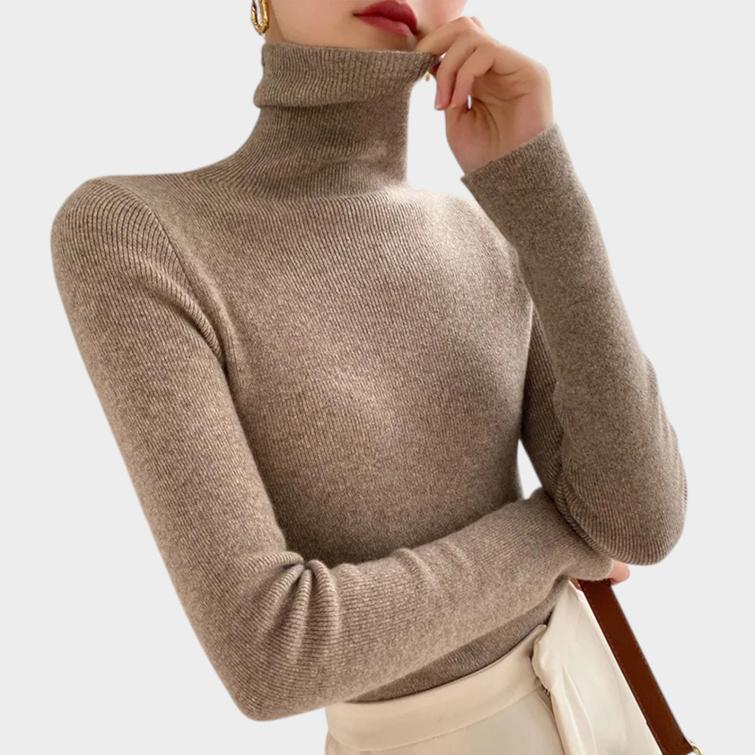 Cashmere Ribbed | Turtleneck Sweater