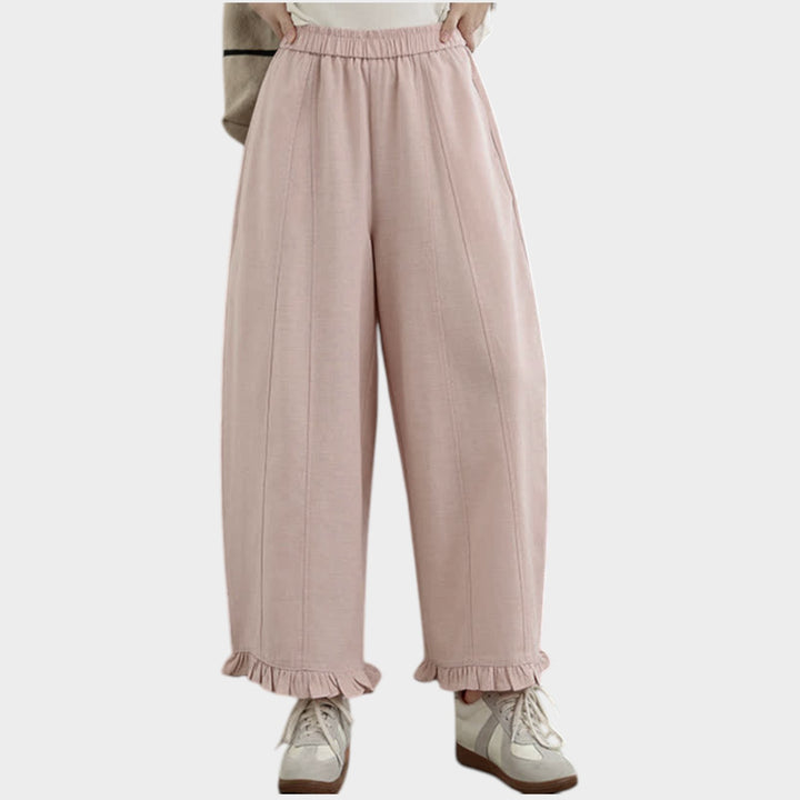 High-Rise Wide Leg Trousers | Relaxed Fit Pants
