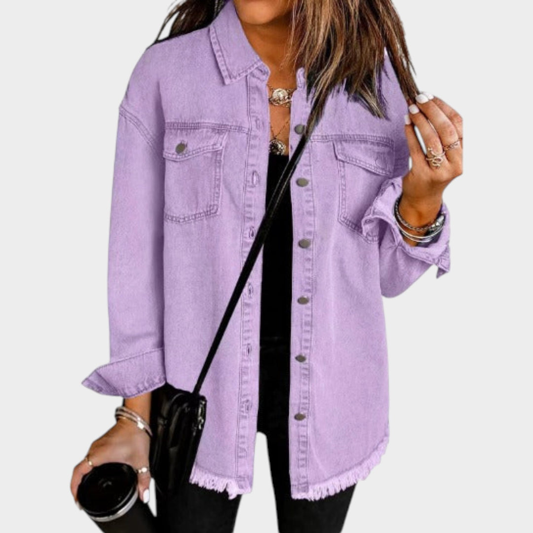 Women’s Classic Jean Jacket Casual Denim Outerwear