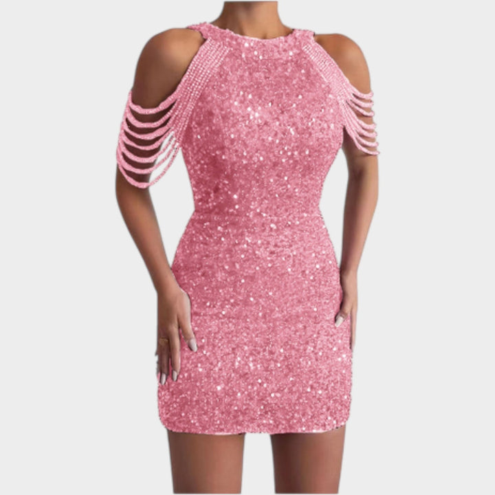 Cocktail Beaded Mini Dress