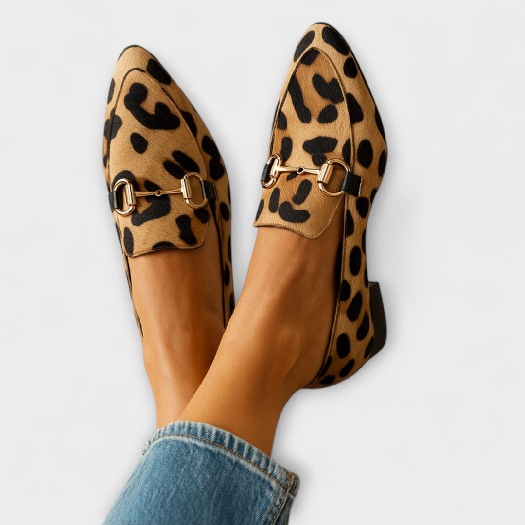 Leopard Print Bit Detail | Orthopedic Loafers
