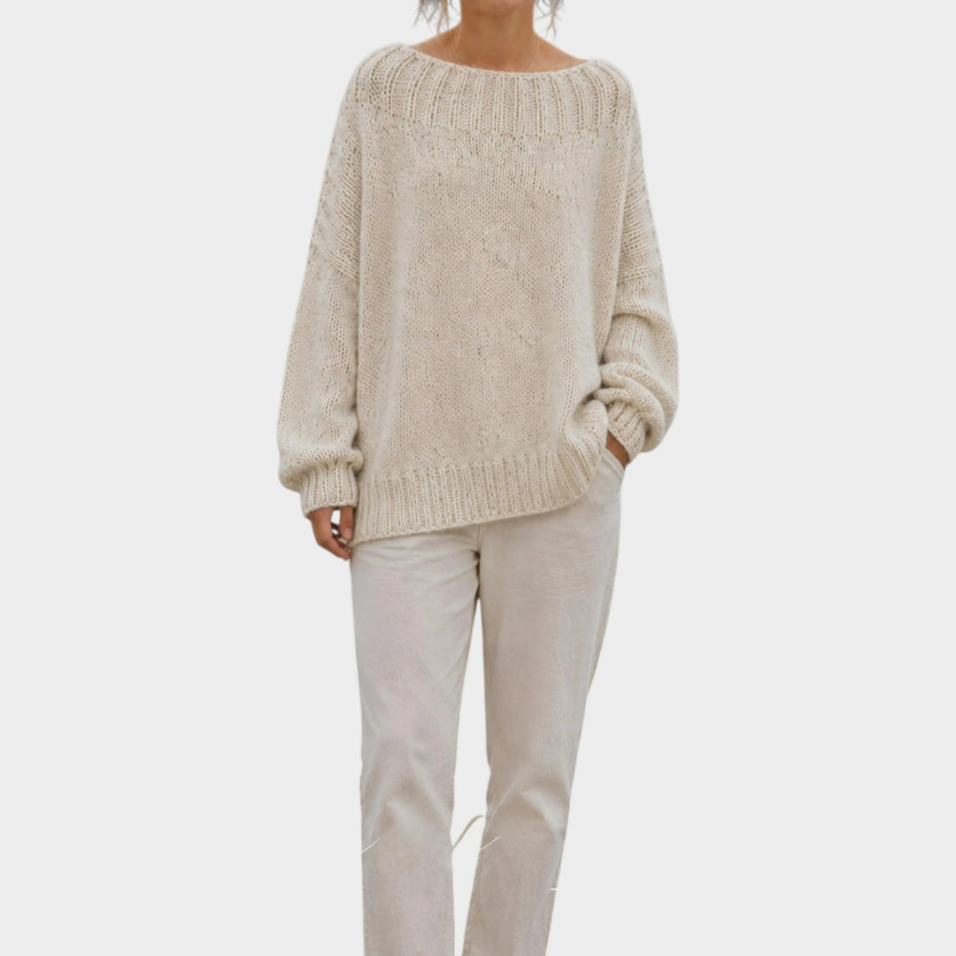 Women’s Knit Sweater Relaxed Fit Pullover Style
