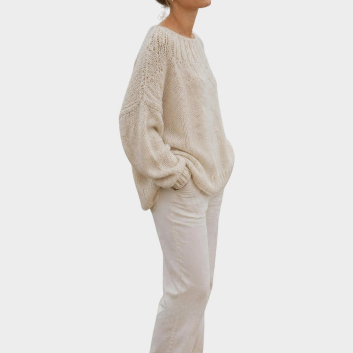 Women’s Knit Sweater Relaxed Fit Pullover Style