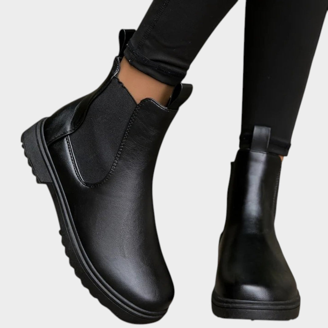 Classic Leather Chelsea Boots with Comfortable Slip On Design