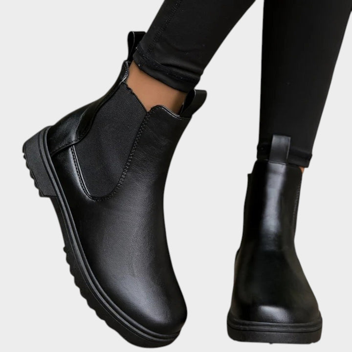 Classic Leather Chelsea Boots with Comfortable Slip On Design