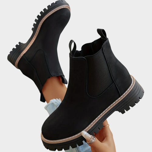 Platform Chelsea Boots with Comfortable Slip On Design