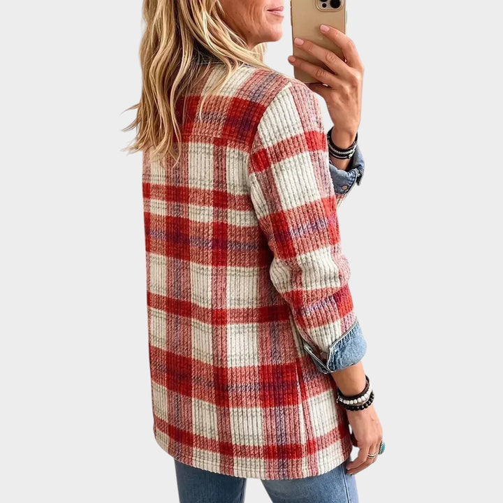 Women’s Denim Jacket Vintage Patchwork Elegant Style