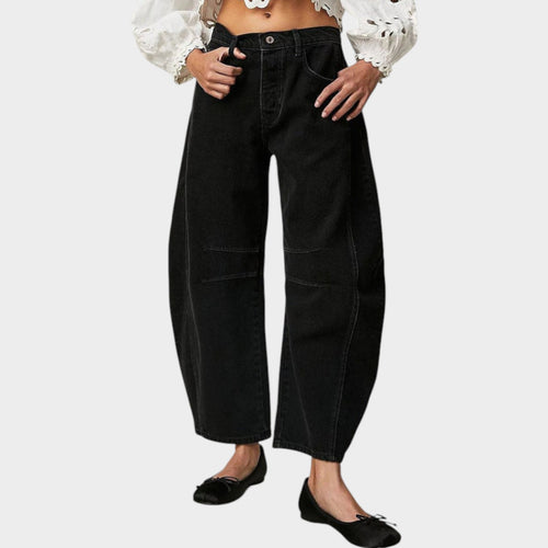 Women's Barrel Leg Jeans | High-Waisted Relaxed Denim
