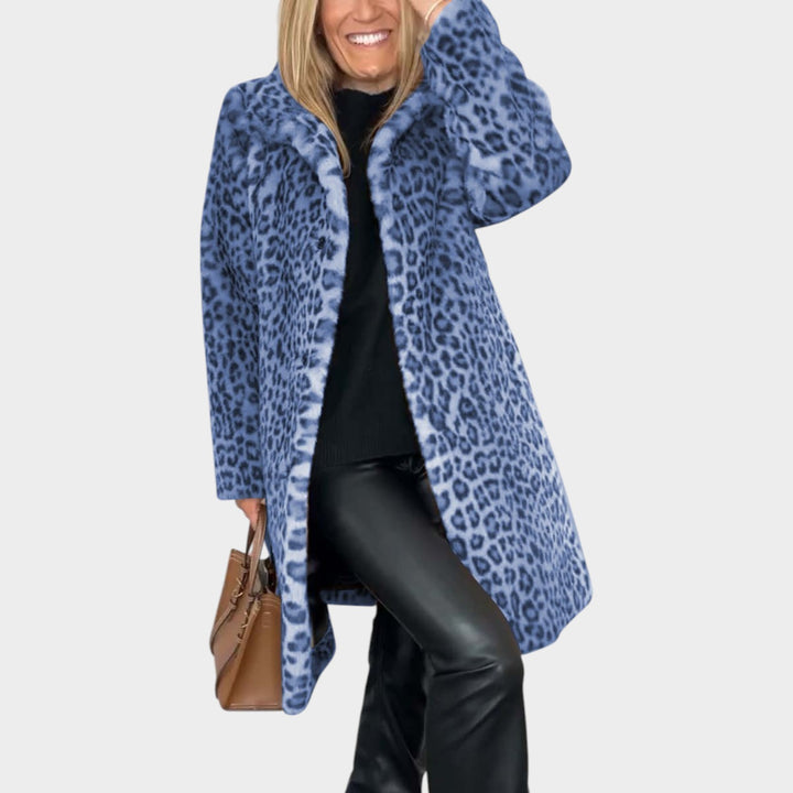 Women’s Animal Print Coat Classic Winter Outerwear
