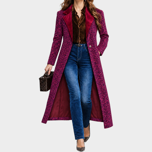 Women’s Textured Coat Longline Classic Design