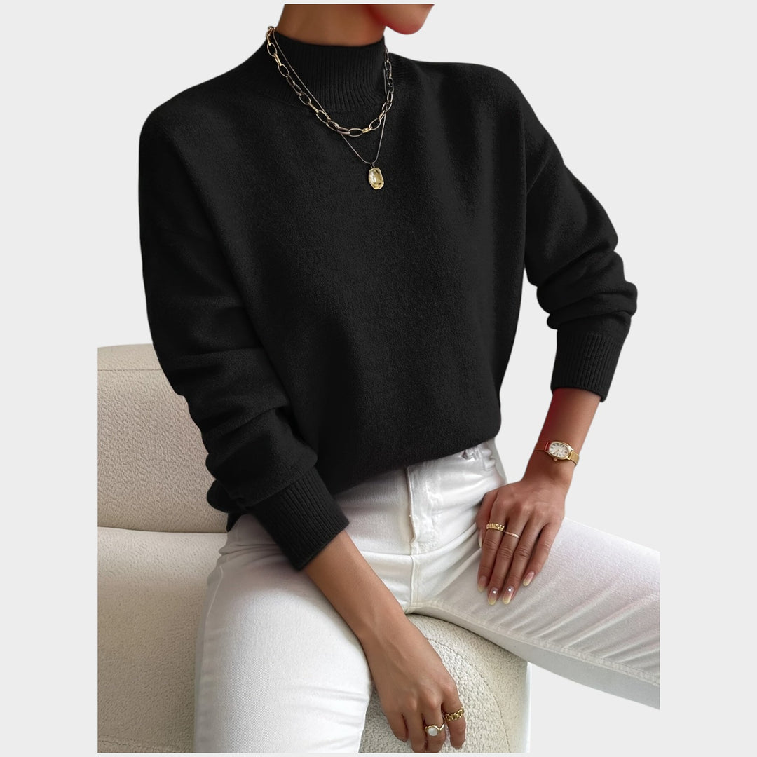 Elegant Mockneck | Soft Knitted Sweater