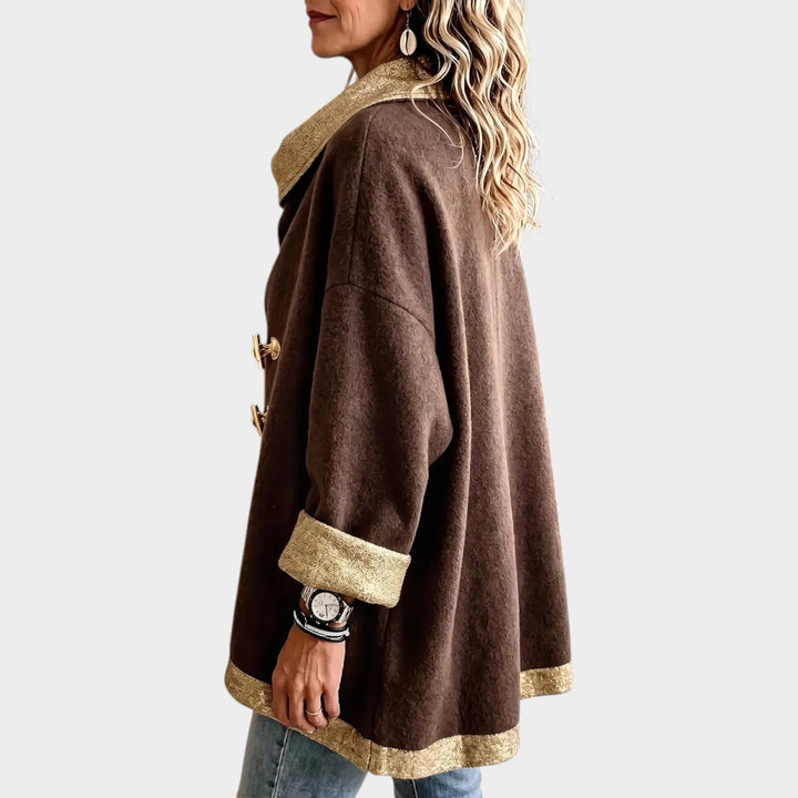Women’s Cape Asymmetric Gold Contrast