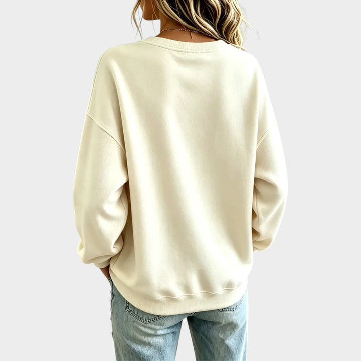 Women’s Autumn Leaf Sweatshirt Casual Pullover