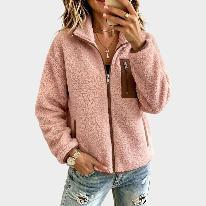 Women’s Zip Fleece Jacket Long Sleeve Casual