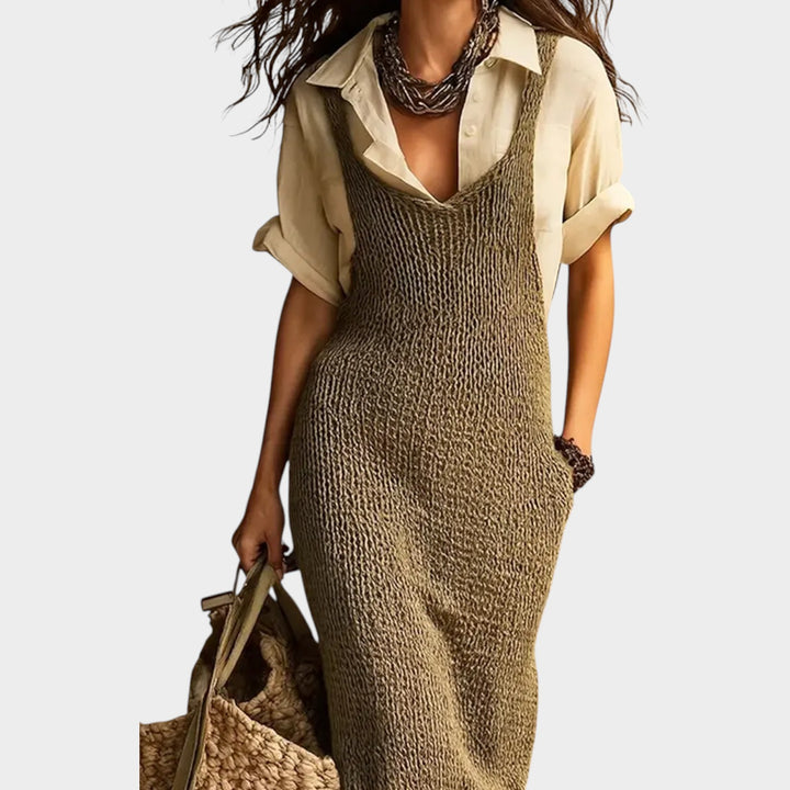 Women’s Knit Dress Sleeveless Slip Style