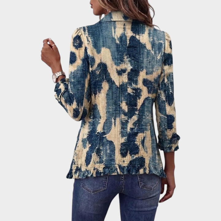 Women’s Jacket Distressed Tie Dye Bohemian Style