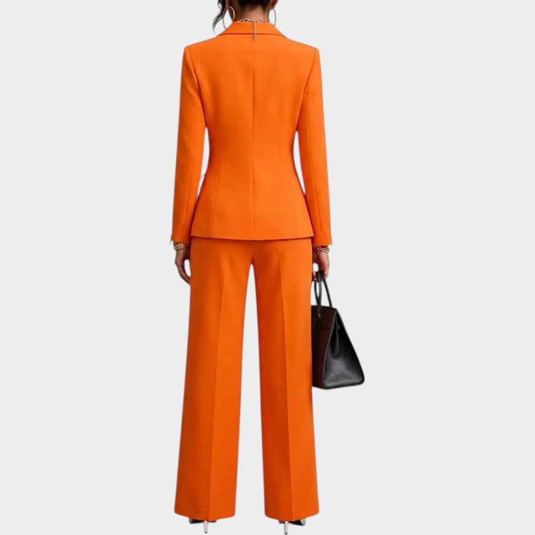 Women’s Two Piece Suit Set Wide Leg Trousers