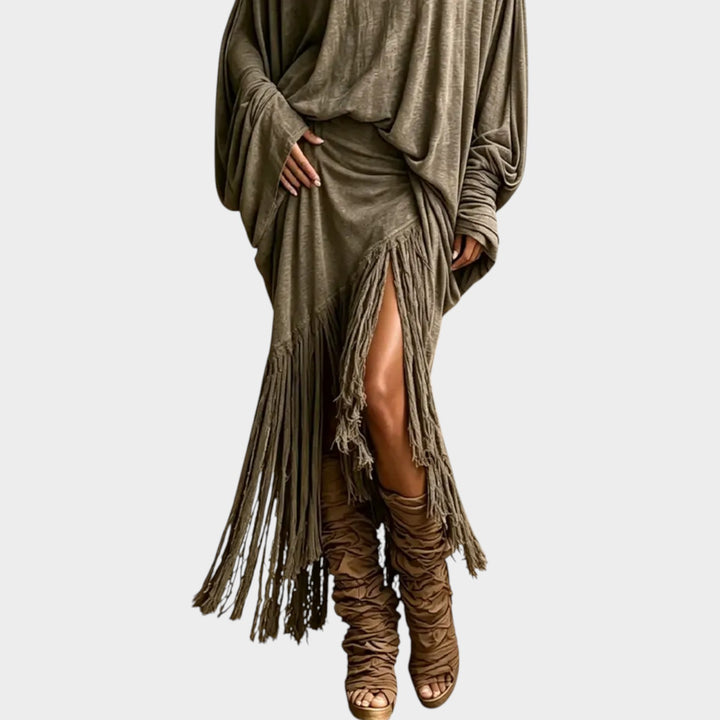 Women’s Two Piece Set Loose Fit Tassel Detail