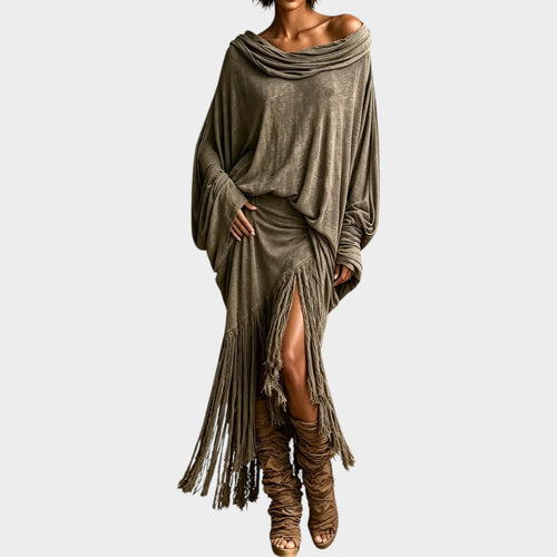 Women’s Two Piece Set Loose Fit Tassel Detail