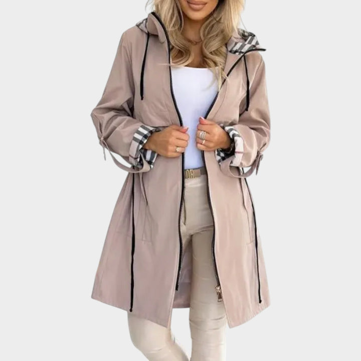 Women’s Waterproof Jacket Hooded Zip Front Design