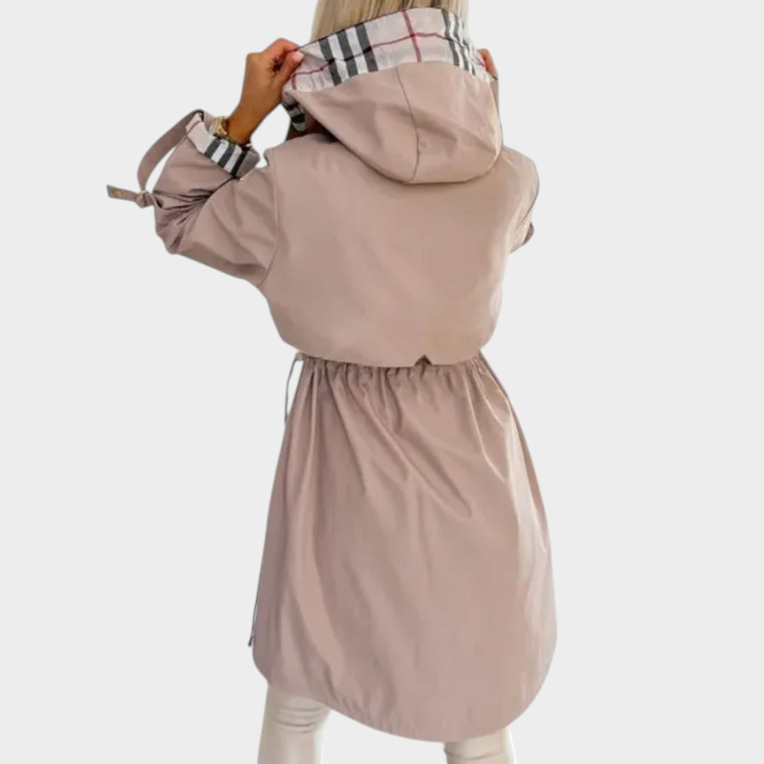 Women’s Waterproof Jacket Hooded Zip Front Design