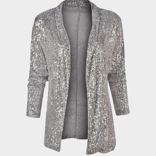 Women's Sequin Cardigan Open Front Sparkly Party Jacket