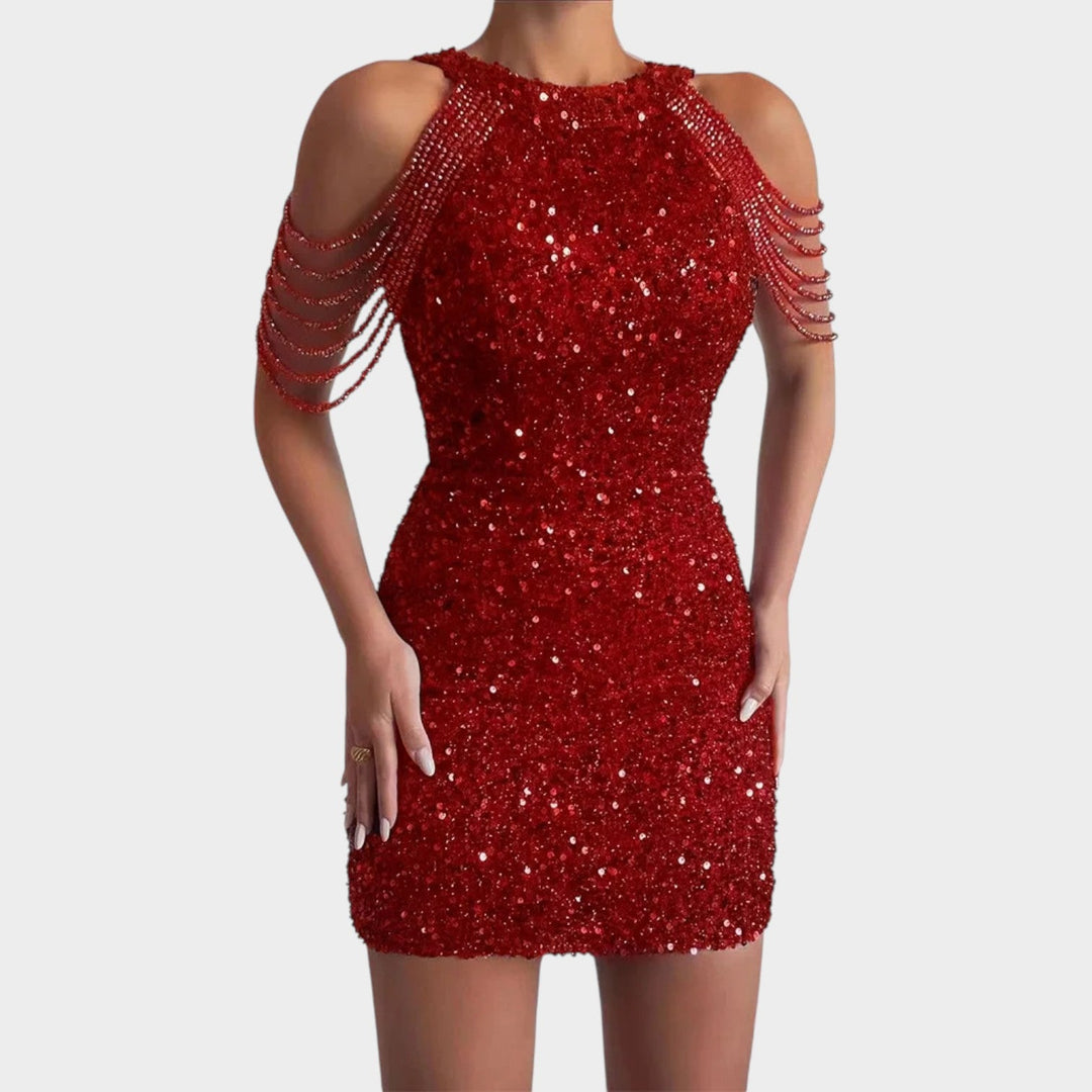 Cocktail Beaded Mini Dress