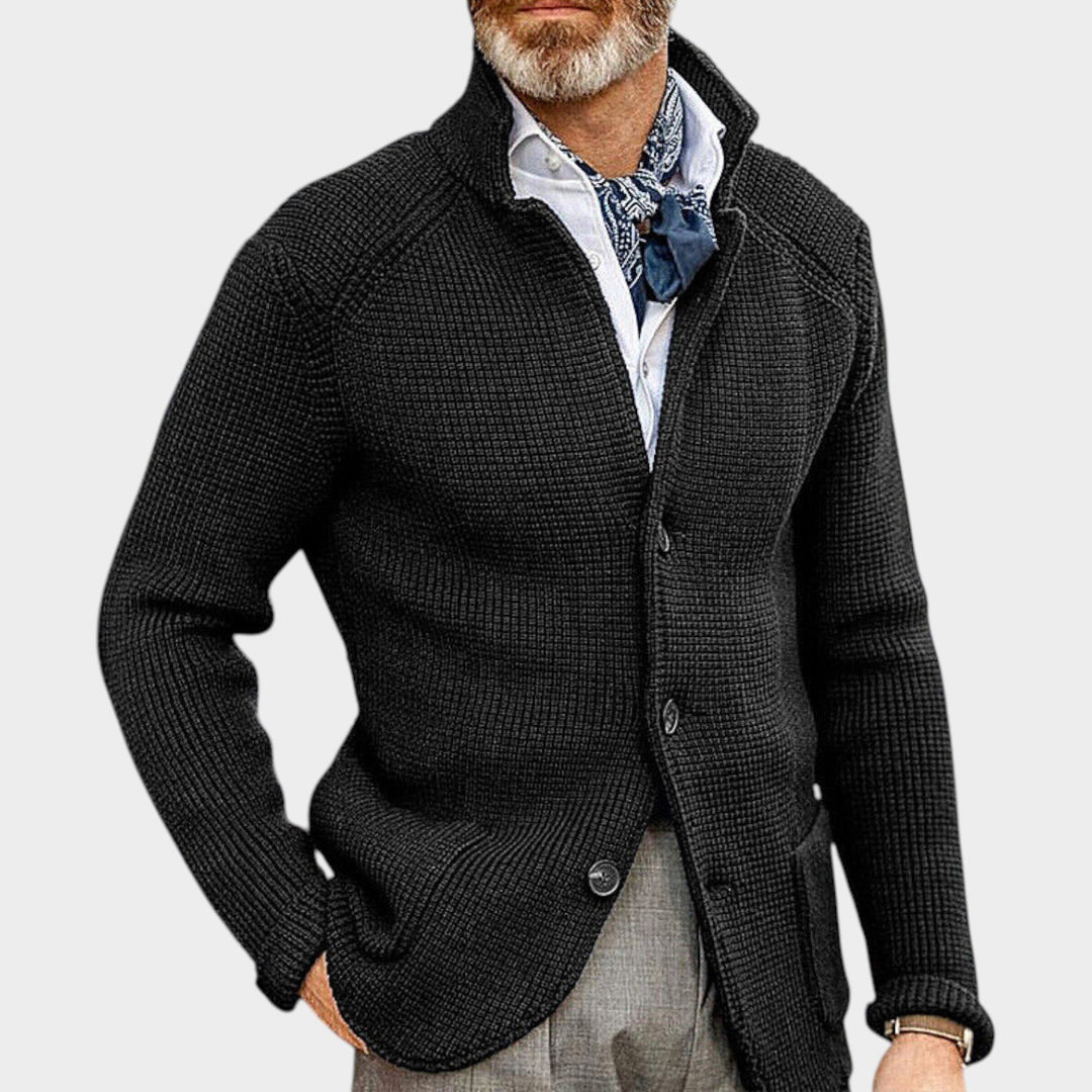Textured Button-Front Knit | Cardigan