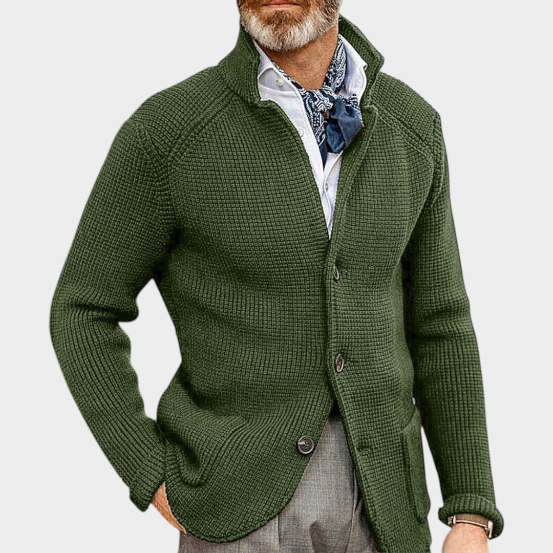 Textured Button-Front Knit | Cardigan