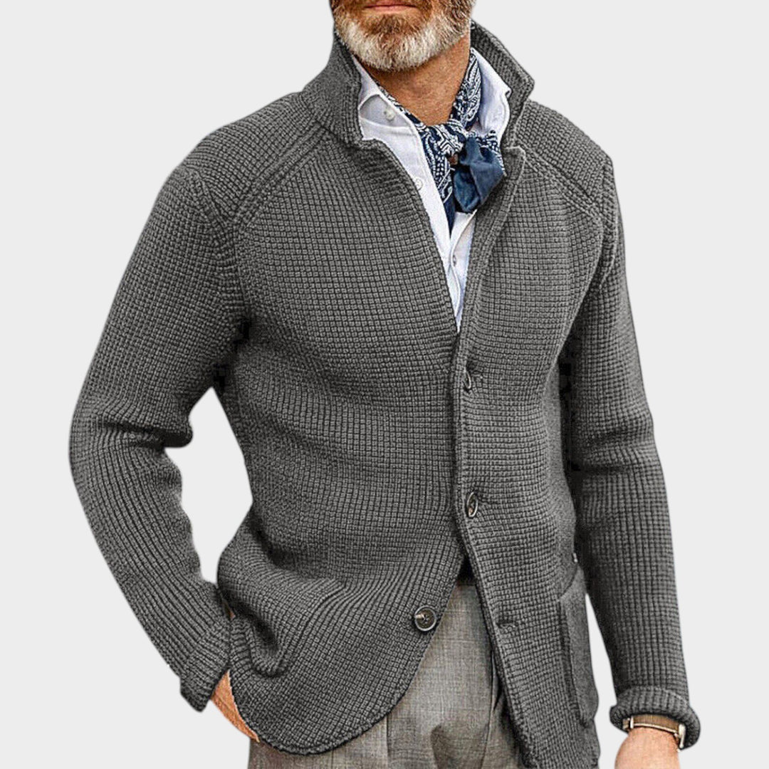Textured Button-Front Knit | Cardigan