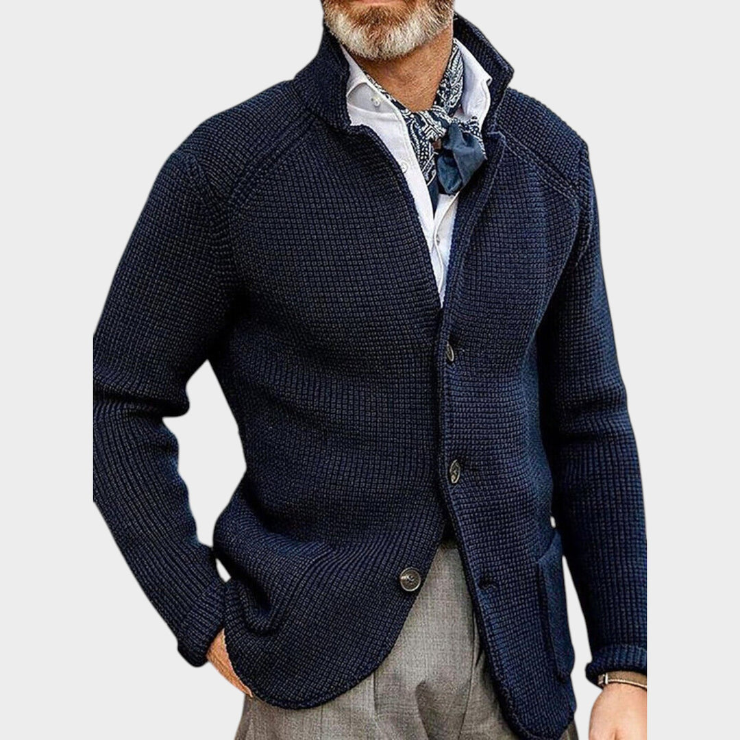 Textured Button-Front Knit | Cardigan