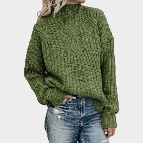 Women’s Cable Knit Sweater Chunky Relaxed Fit
